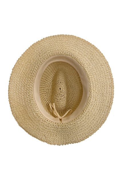 LULI HAT - Beaded Hat • Natural | Aqua