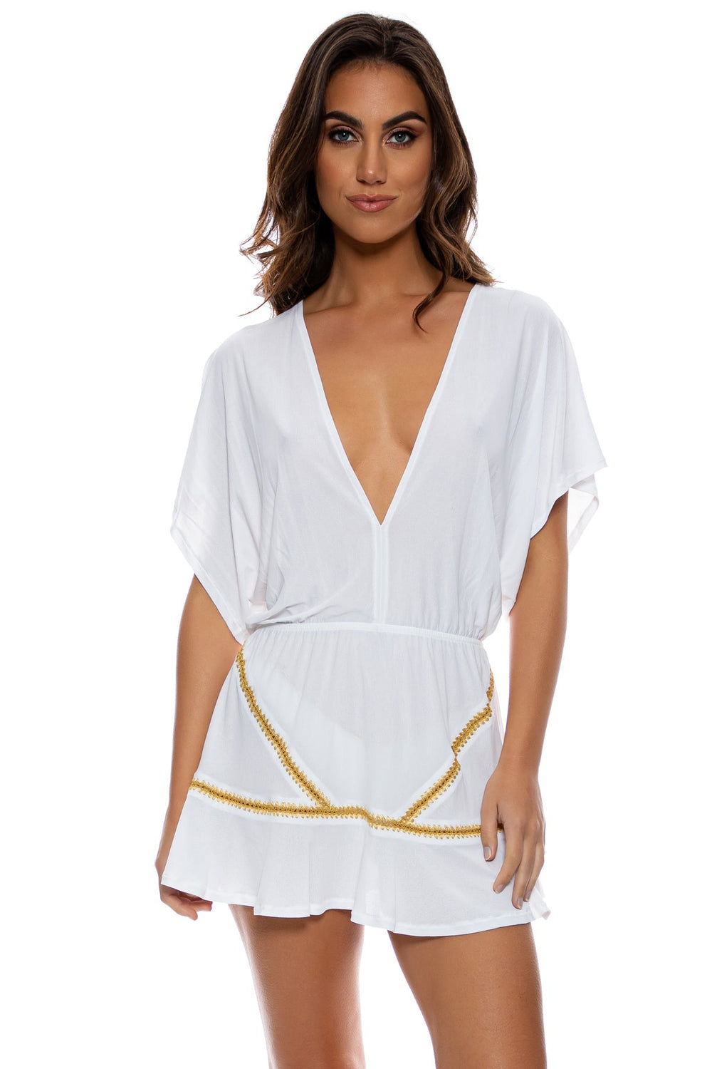 LULI CHIC - Playera Ruffle Dress • White