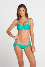 COSITA BUENA - Underwire Push Up Bandeau & Wavey Full Tie Side Ruched Back • Sexy Siren