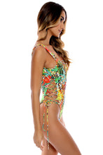 LUSH HORIZONS - Open Side One Piece Bodysuit • Multicolor