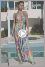 DECO GARDENS - Convertible Maxi Dress • Multicolor