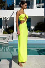 BRILLA - Double Loop Bandeau Long Dress • Neon Yellow