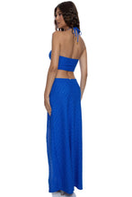 BRILLA - Double Loop Bandeau Long Dress • Electric Blue