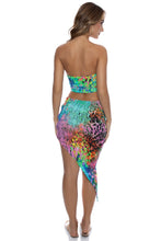 MIAMI MYSTIQUE - Double Knotted Side Cut Out Crop Top & Asymmetrical Waist Cut Out Skirt • Multicolor