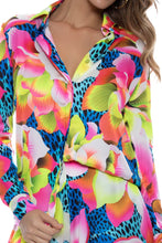 TROPICAL ILLUSIONS - Blouse  & Short • Multi Blue