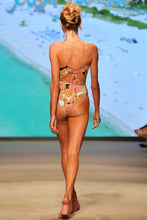 MIAMI DAYDREAM - Double Loop Bandeau One Piece & Double Loop Bandeau One Piece • Multicolor Runway