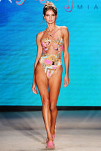 MIAMI DAYDREAM - Double Loop Bandeau One Piece & Double Loop Bandeau One Piece • Multicolor Runway