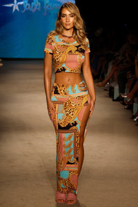 MIAMI DAYDREAM - Crop Top & Chain Skirt • Multicolor Runway