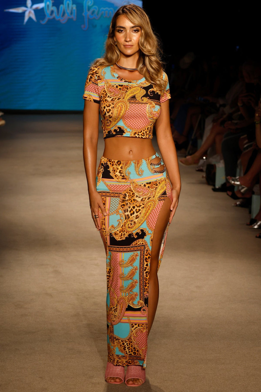 MIAMI DAYDREAM - Crop Top & Chain Skirt • Multicolor Runway