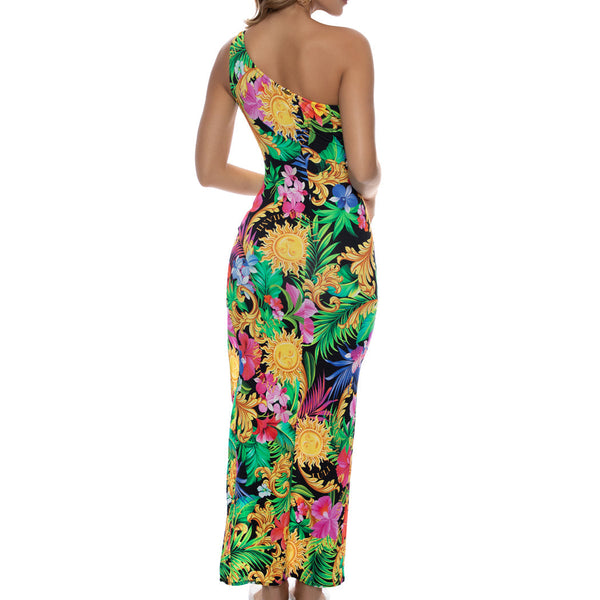 LOVE BY THE SUN - Asymmetrical Cut Out Maxi Dress