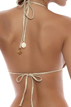 MEDUSA - Seamless Triangle Top & Strappy Ruched Back Bottom • Gold Influencer