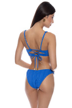 LOST AT SEA - Underwire Plunge Top & Moderate Bottom • Royal Blue