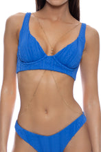 LOST AT SEA - Underwire Plunge Top & Moderate Bottom • Royal Blue