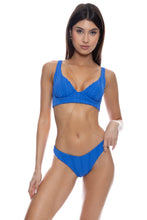 LOST AT SEA - Underwire Plunge Top & Moderate Bottom • Royal Blue