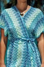 SEVEN SEAS - Short Caftan • Multi Blue