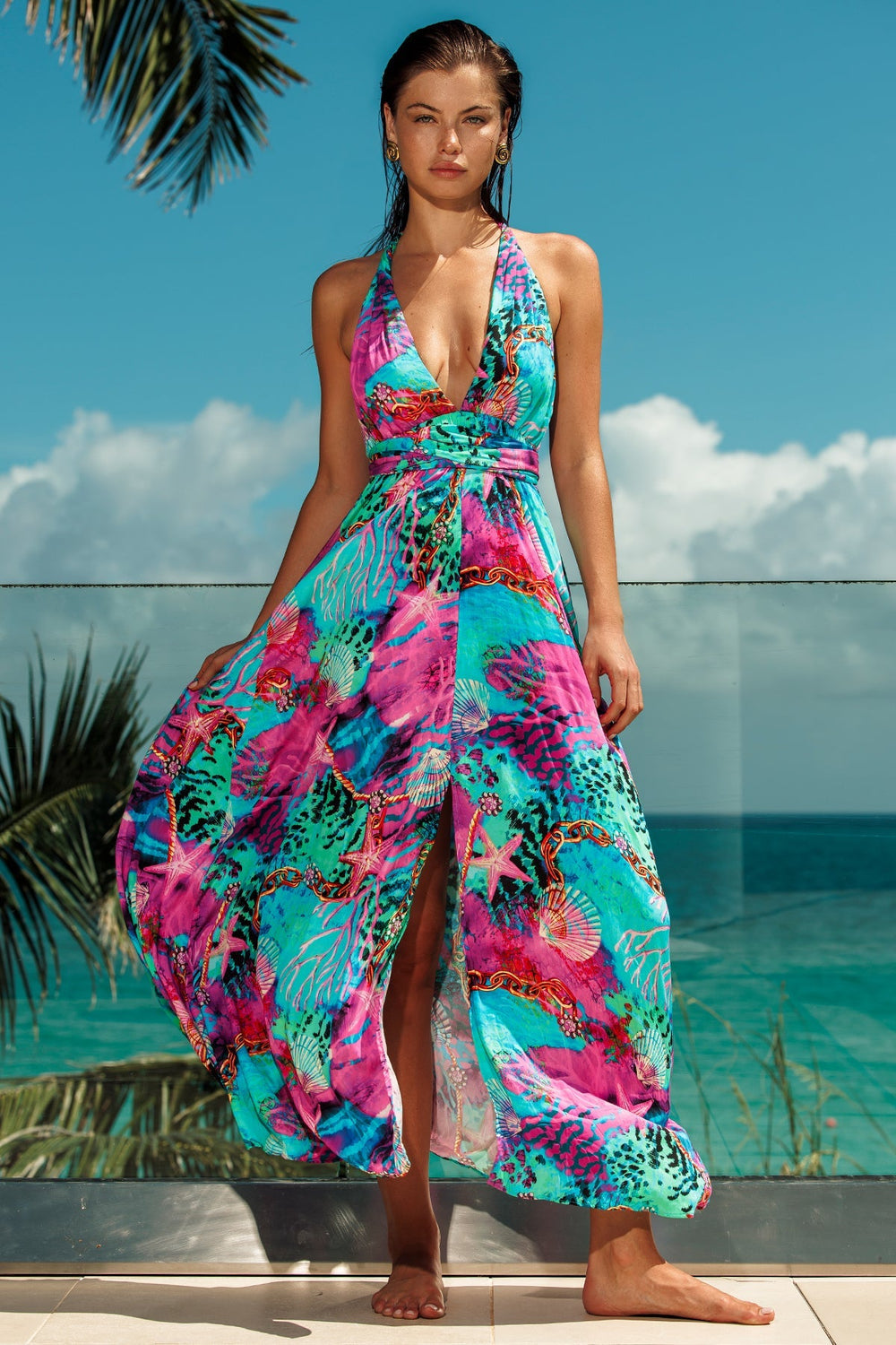 TREASURE - Convertible Maxi Dress • Multicolor
