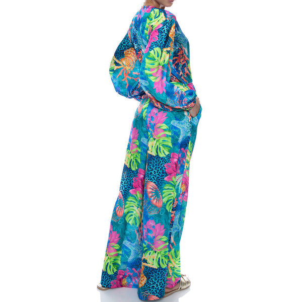 TROPICAL SIREN - Long Sleeve Jumpsuit With Pockets