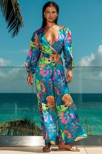 TROPICAL SIREN - Long Sleeve Jumpsuit With Pockets  • Multicolor