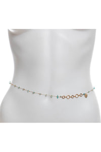 JEWELRY - Aqua And Palm Belly Chain • Gold