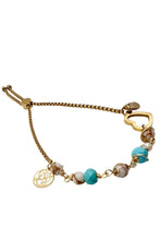 JEWELRY - Howlite And Pearl Beaded Anklet • Gold