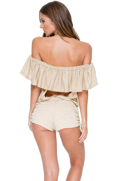 COSITA BUENA - Drifter Romper • Gold Rush