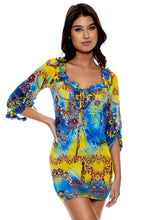 SIMPLY FABULOUS - Ruffle V Neck Dress • Multicolor