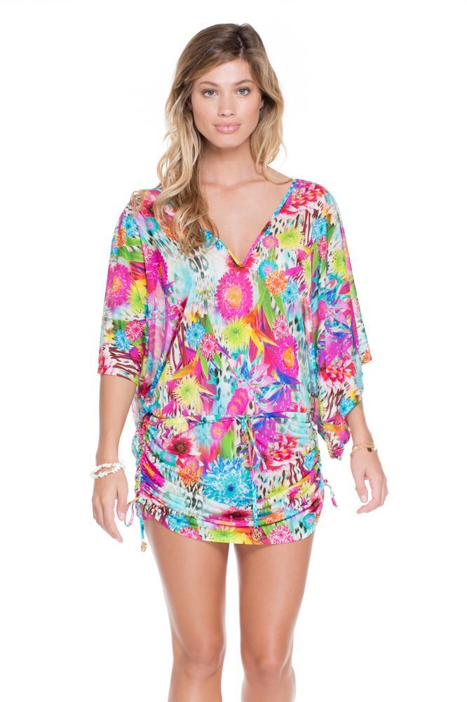 PARAISO - Cabana V Neck Dress • Multicolor