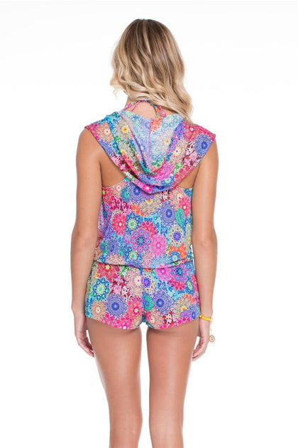 SUNBURST - Hoodie Romper • Multicolor