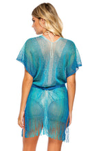 ATLANTIS QUEEN - Short Caftan • Sapphire