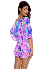 LULI INSTINCT - Cabana V Neck Dress • Blue|pink